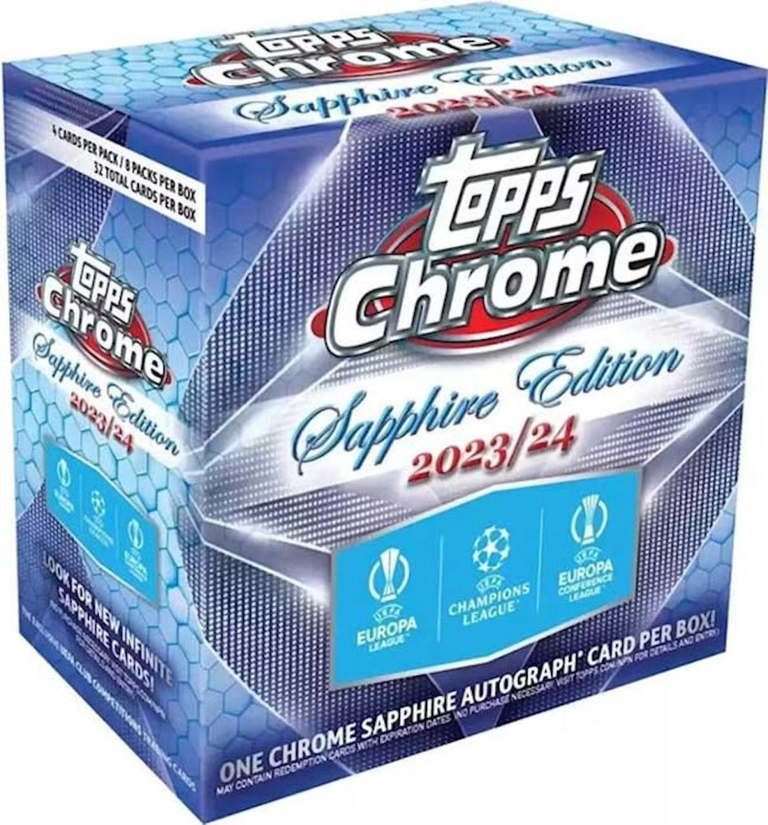 2023/24 Topps Chrome UEFA Club Competitions Sapphire Edition Box