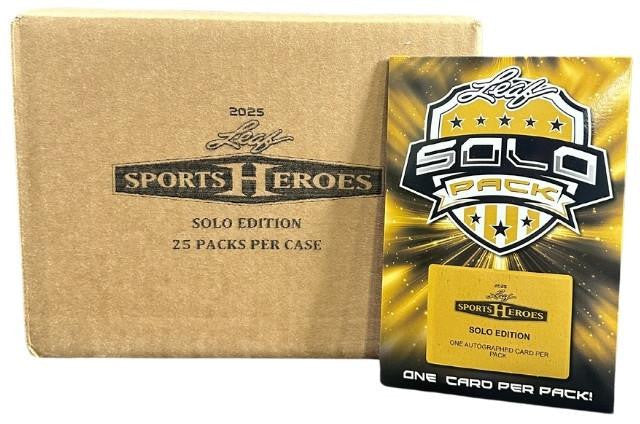 2025 Leaf Metal Sports Heroes Solo Edition 25 Pack Case