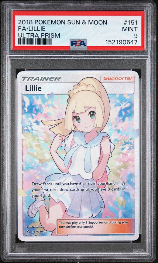 Lillie (PSA 9) 151/156 - Ultra Prism - Holofoil