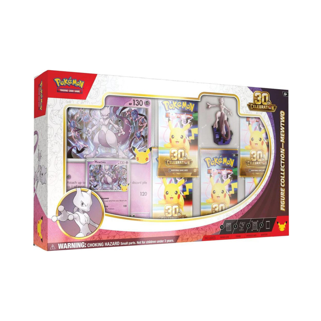 Pokémon TCG: 30th Celebration Figure Collection - Mewtwo | Anniversary Box with Sculpted Figure, Foil Promos & Booster Packs - (PREORDER - Release Date Nov. 06, 2026)