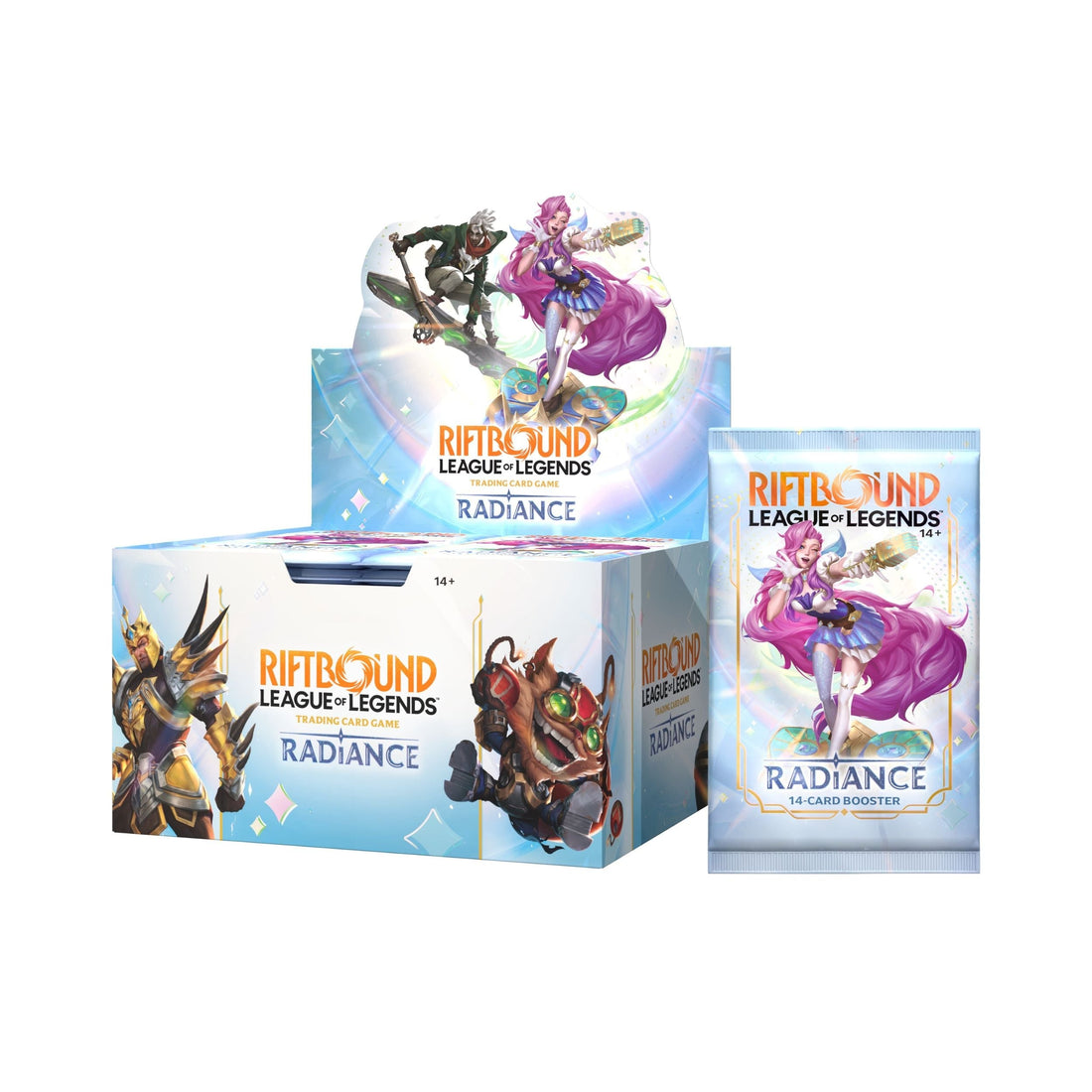 Riftbound Radiance Booster Box Display | League of Legends TCG Expansion Set 5 | 14-Card Booster Packs | 180-Card Set Pool | Showcase Cards, Champions, Units & Spells Collectible Trading Cards (PREORDER - Release Date October 23, 2026)