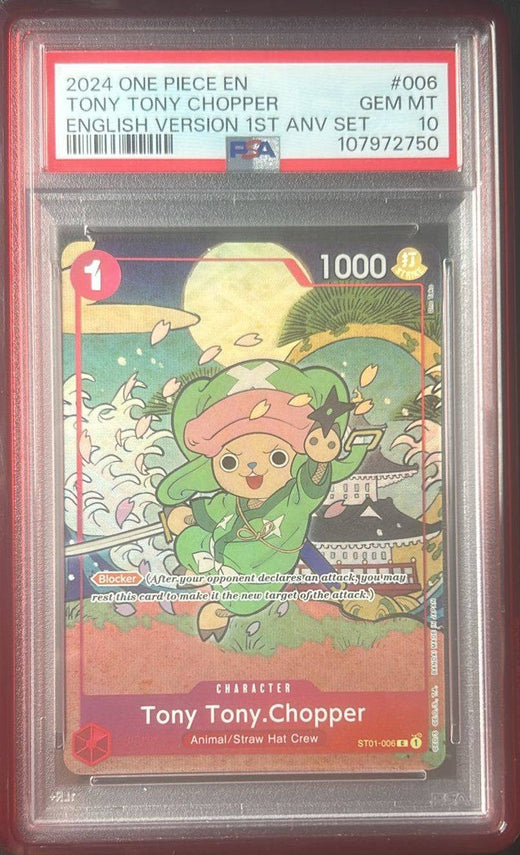 Tony Tony.Chopper (PSA 10) ST01-006 - 1st Anniversary Set - Foil