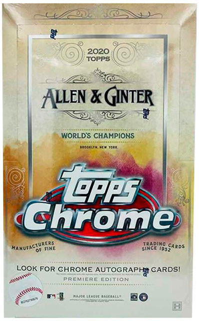 2020 Topps Allen & Ginter Chrome Baseball Hobby Box