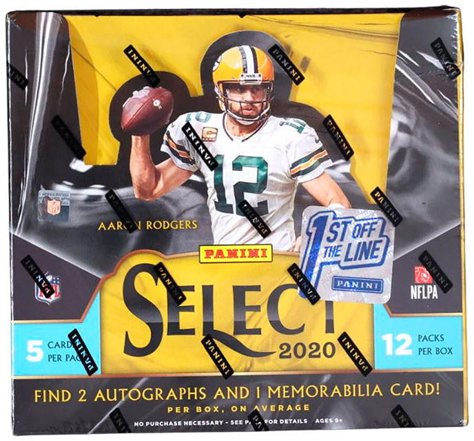 2020 Panini Select Football 1st Off The Line Hobby Box