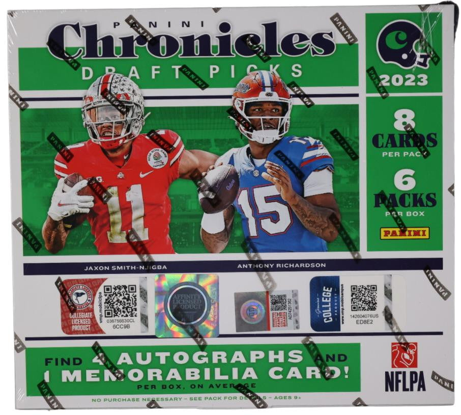 2023 Panini Chronicles Draft Picks Collegiate Football Hobby Box