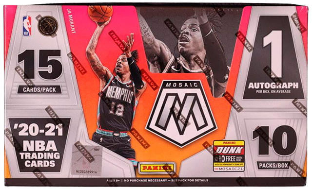 2020/21 Panini Mosaic Basketball Hobby Box