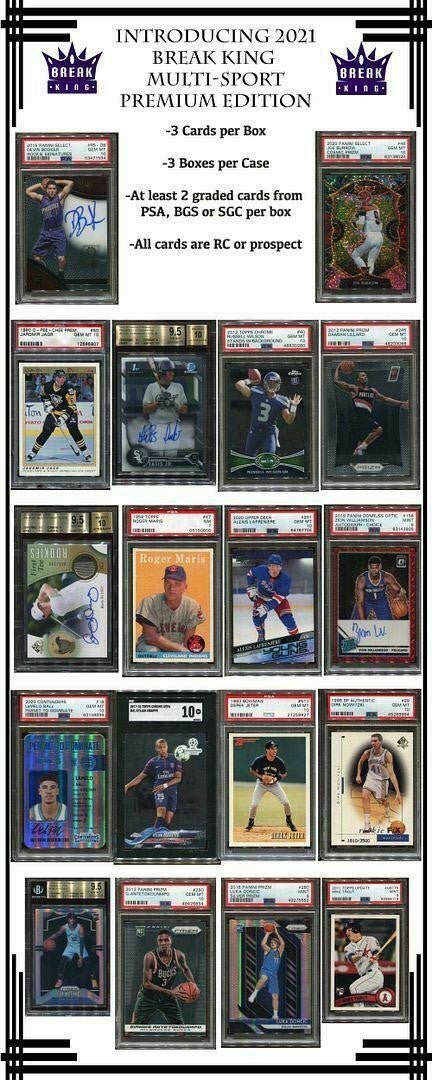 2021 Break King Premium Edition Multi-Sport 3 Box Case