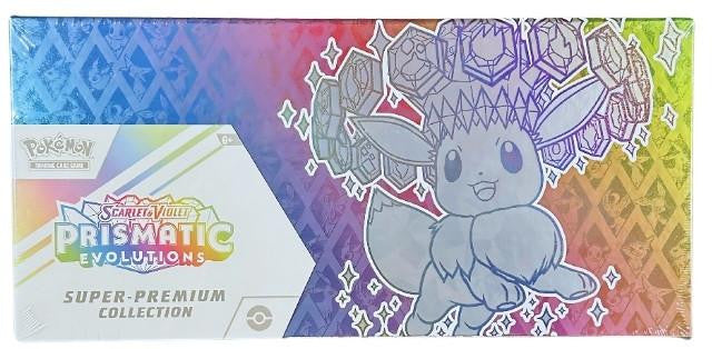 Pokemon Scarlet & Violet Prismatic Evolutions Super-Premium Collection Box