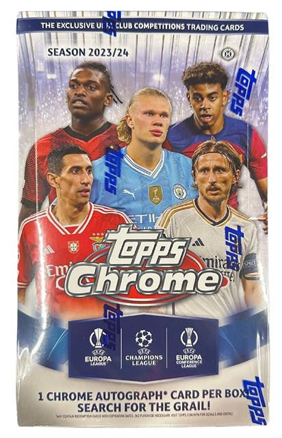 2023/24 Topps UEFA Club Competitions Chrome Soccer Hobby Box
