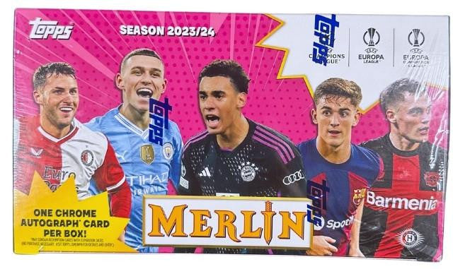 2023/24 Topps UEFA Club Competitions Merlin Chrome Soccer Hobby Box