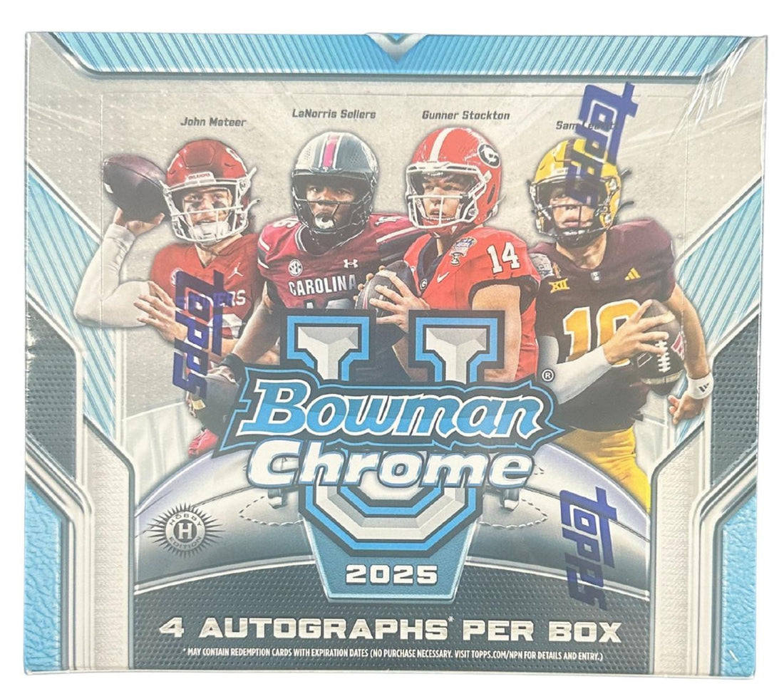 2025 Bowman University Chrome Football Jumbo Box