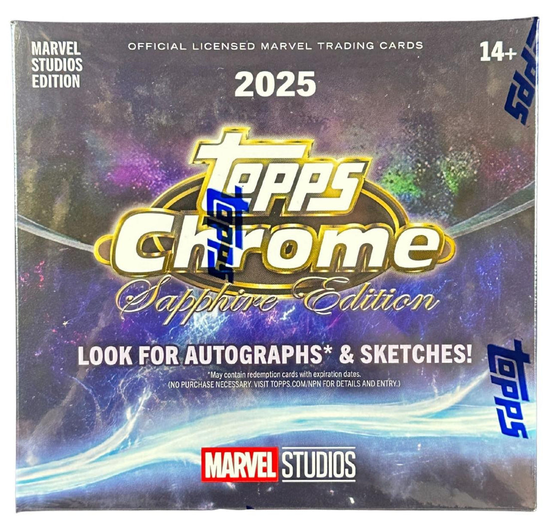 2025 Topps Chrome Marvel Studios Sapphire Edition Box