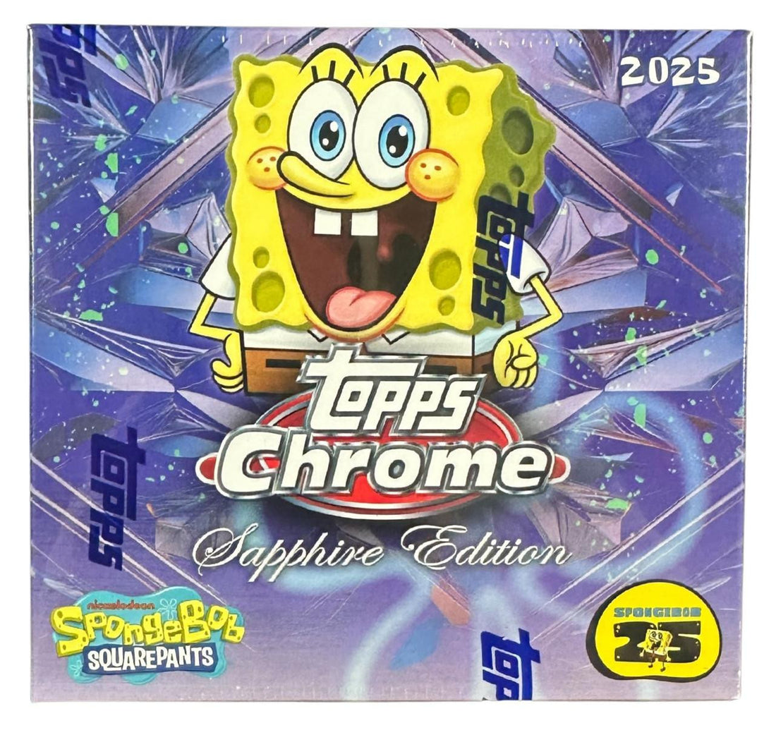 2025 Topps Chrome Spongebob Sapphire Edition Box