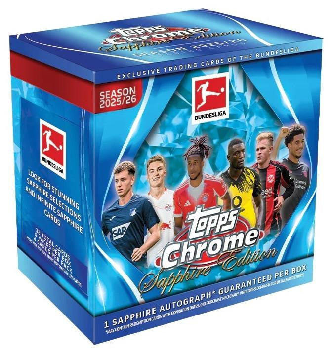 2025/26 Topps Chrome Bundesliga Soccer Sapphire Edition Box