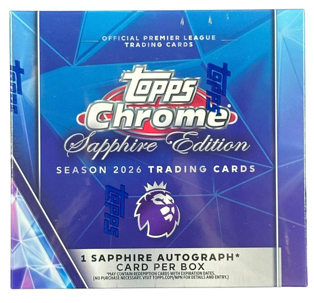 2025/26 Topps Chrome English Premier League Soccer Sapphire Edition Box
