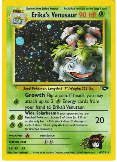 Erika's Venusaur 4/132 - Gym Challenge (Unlimited) - Holofoil