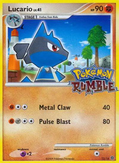 Lucario Lv.41 12/16 - Rumble - Holofoil
