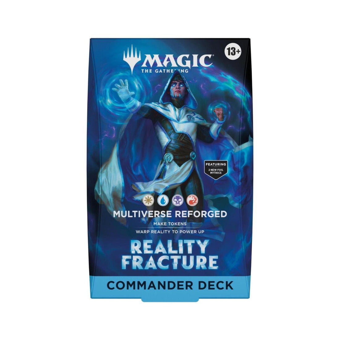Magic The Gathering Reality Fracture Commander Deck Multiverse Reforged – MTG 100-Card Preconstructed Deck with Foil Mythic Rare Cards, Tokens & Deck Box (PREORDER - Release Date Oct. 2, 2026)