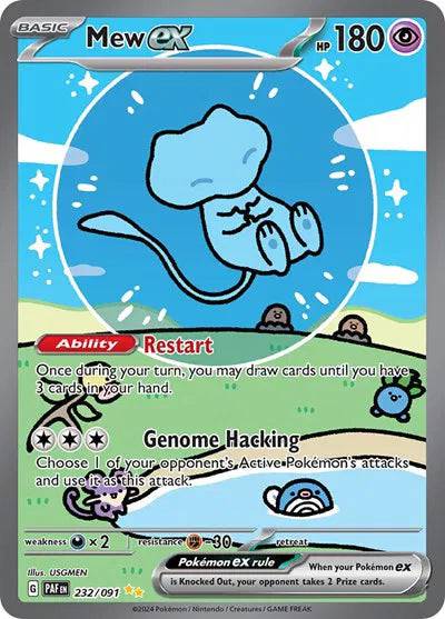 Mew ex 232/091 - Paldean Fates - Holofoil