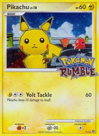 Pikachu Lv.16 7/16 - Rumble - Holofoil