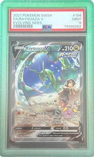 Rayquaza V (PSA 9) 194/203 - Evolving Skies - Holofoil