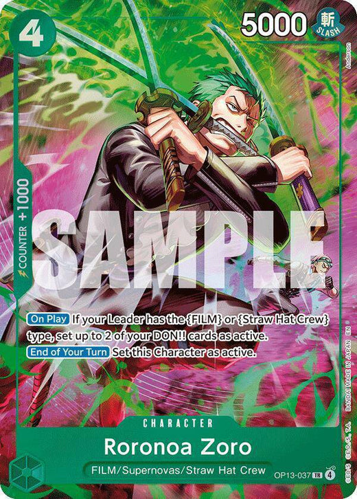 Roronoa Zoro OP13-037 - Adventure on Kami's Island - Foil