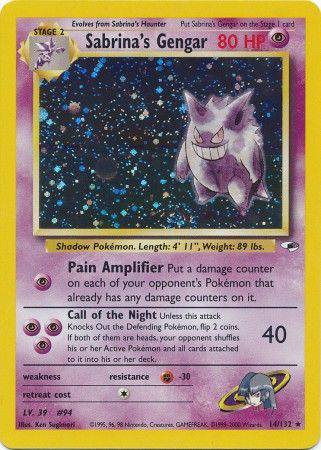 Sabrina's Gengar 14/132 - Gym Heroes (Unlimited) - Holofoil