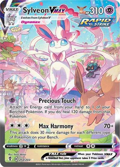 Sylveon VMAX 212/203 - Evolving Skies - Holofoil