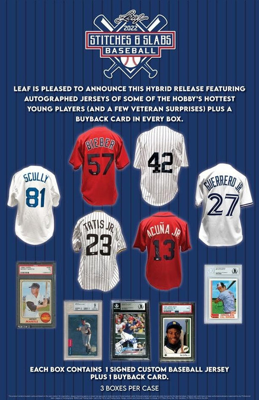 2022 Leaf Stitches and Slabs Baseball Box