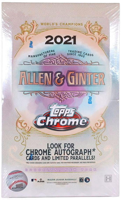 2021 Topps Allen & Ginter Chrome Baseball Hobby Box