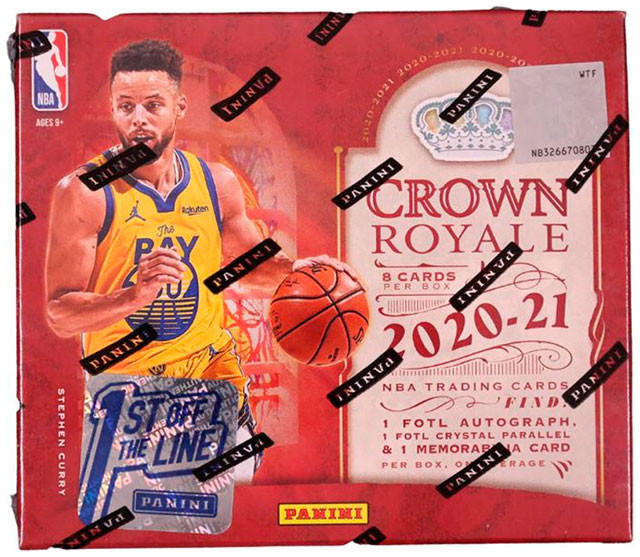 2020/21 Panini Crown Royale Basketball 1st Off The Line Hobby Box
