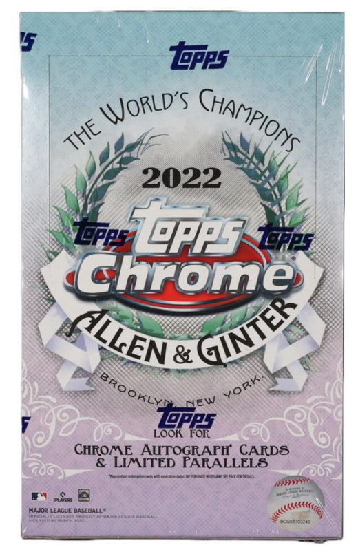 2022 Topps Allen & Ginter Chrome Baseball Hobby Box