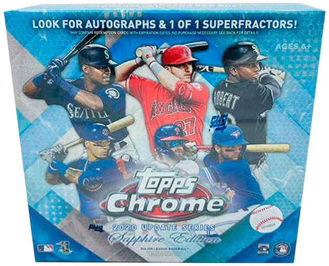 2020 Topps Chrome Update Baseball Sapphire Edition Box