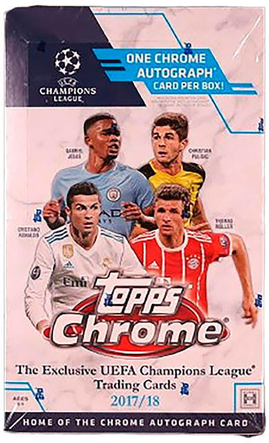 2017/18 Topps Chrome UEFA Champions League Soccer Hobby Box