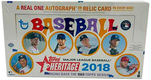 2018 Topps Heritage Baseball Hobby Box