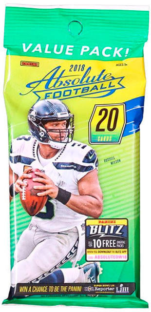 2018 Panini Absolute Football Fat Pack