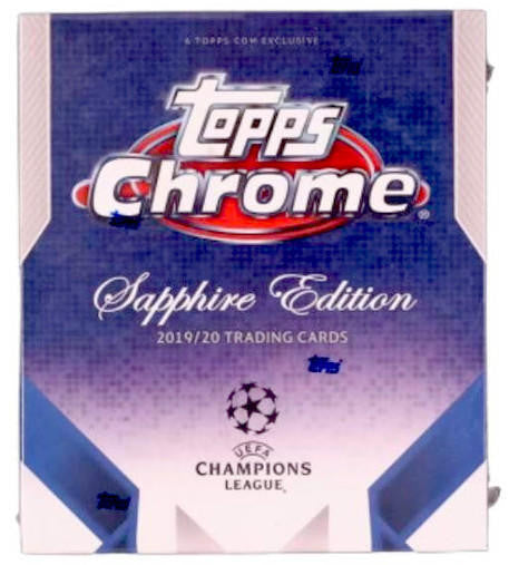 2019/20 Topps UEFA Champions League Chrome Soccer Sapphire Edition Box