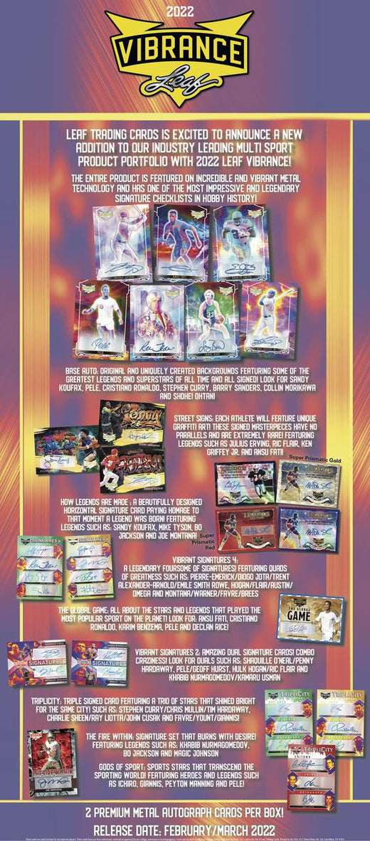 2022 Leaf Vibrance Multi-Sport 10 Box Case