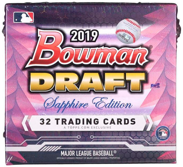 2019 Bowman Draft Baseball Sapphire Edition Box