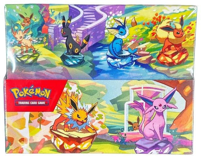 Pokemon Scarlet & Violet Prismatic Evolutions Mini Tin 8 Tin Display