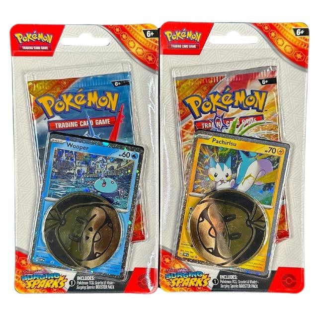 Pokemon Scarlet & Violet Surging Sparks Checklane Blister 16 Pack Box
